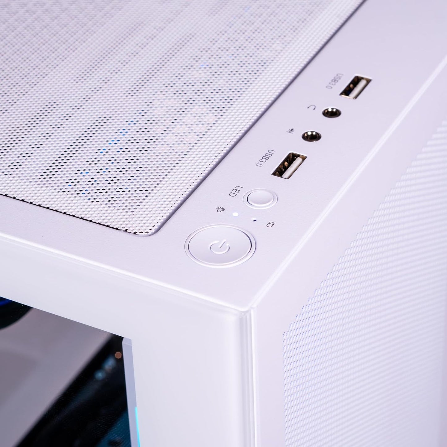 GABINETE NACEB NEBULA GAMER M-ATX ARGB 4VENT S/FUENTE CRISTAL BLANCO NA-0637B 11M DE GARANTIA