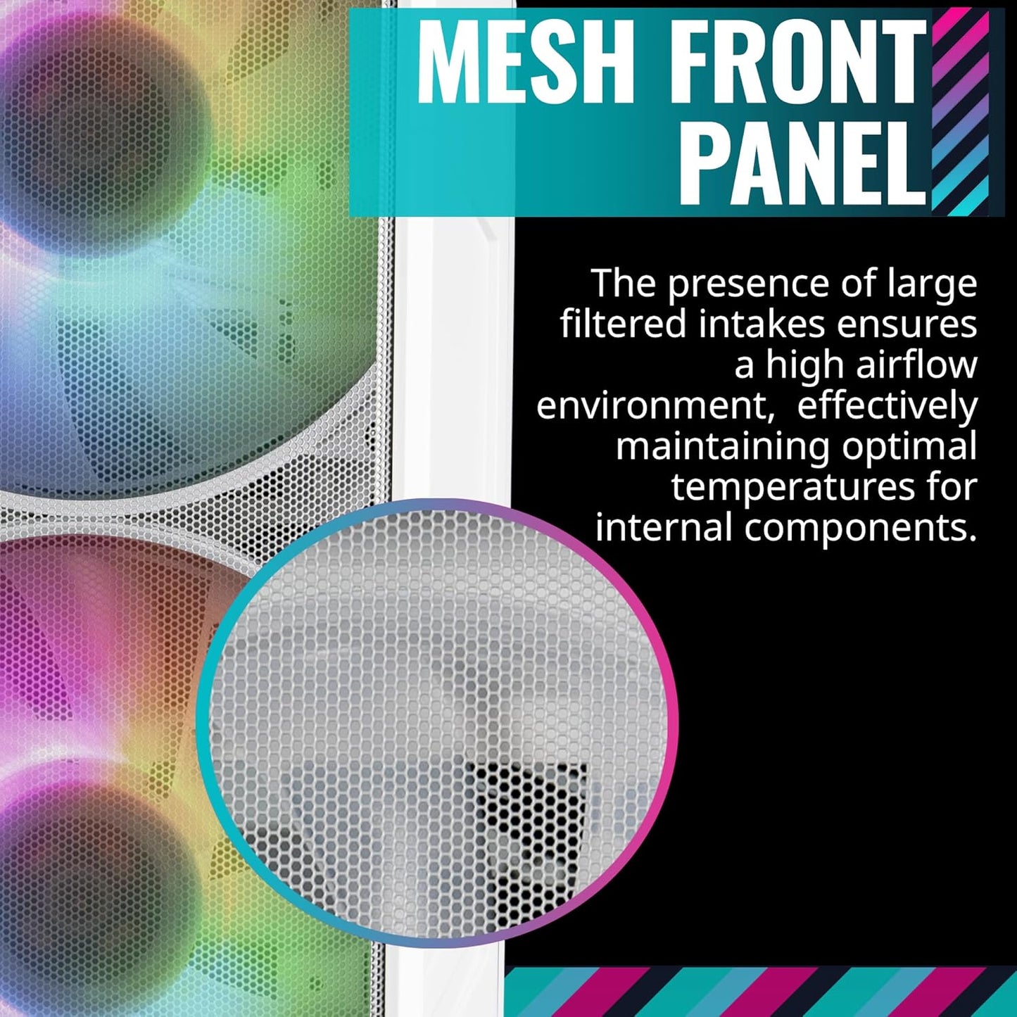 GABINETE COOLER MASTER MASTERCASE H500P BLANCO ARGB EATX CRISTAL MCM-H500P-WGNN-S01 SIN GARANTIA