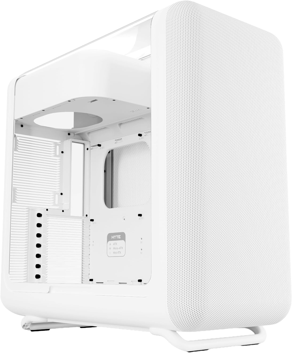 GABINETE HYTE X50 ATX S/FUENTE CRISTAL SNOW WHITE BLANCO CS-HYTE-X50G-WW 12M DE GARANTIA
