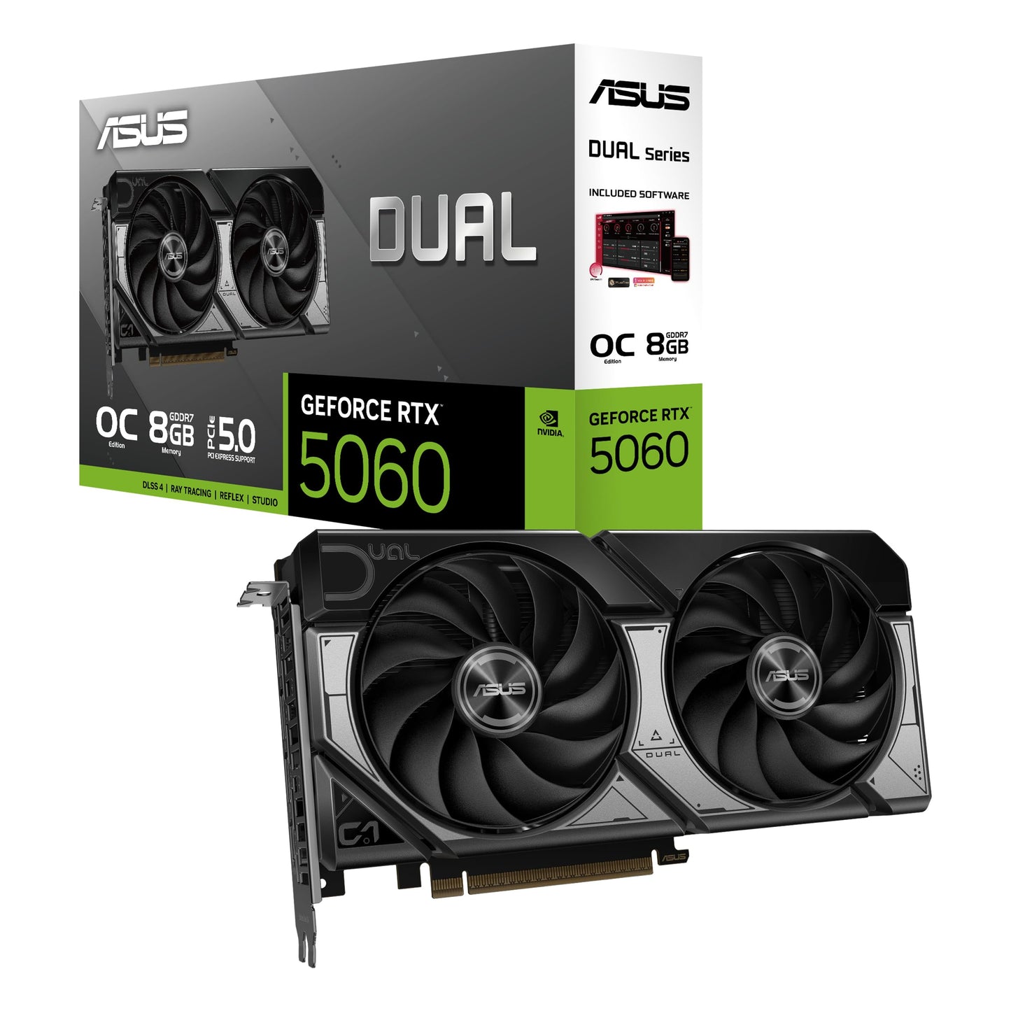 TARJETA DE VIDEO NVIDIA RTX5060 8GB OC GDDR7 ASUS DUAL