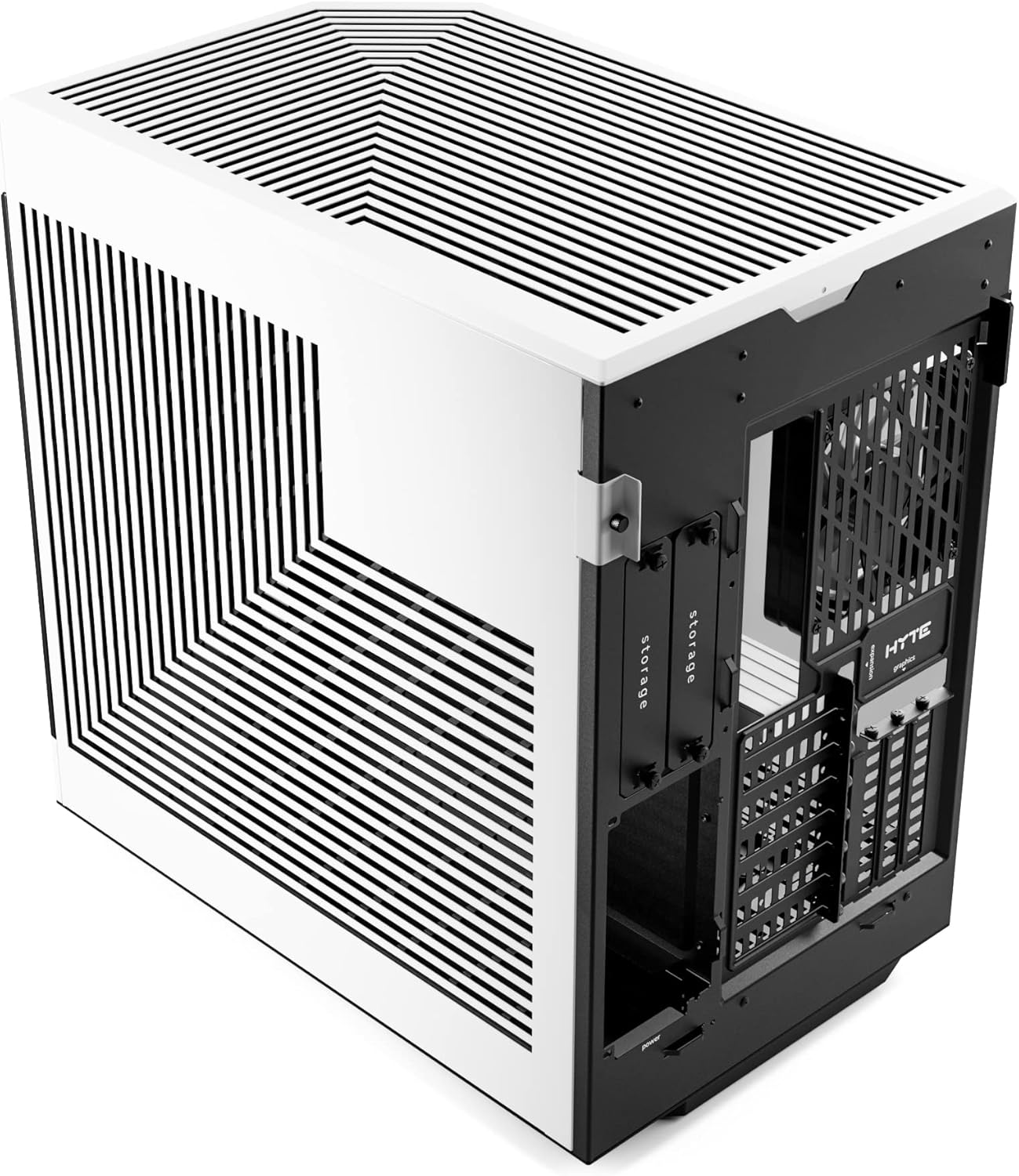 GABINETE HYTE Y60 NEGRO/BLANCO EATX S/FUENTE CRISTAL CS-HYTE-Y60-BW 11M DE GARANTIA
