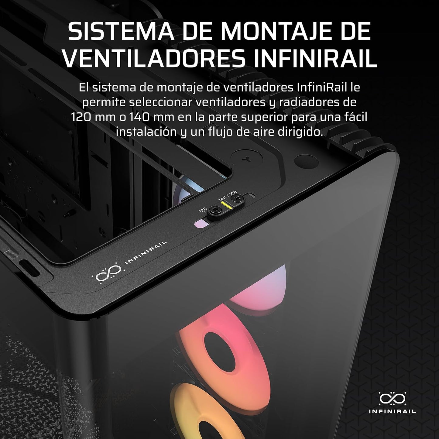 GABINETE CORSAIR FRAME 4500X RS-R ARGB S/FUENTE M-ATX BLANCO CC-9011315-WW 12M DE GARANTIA