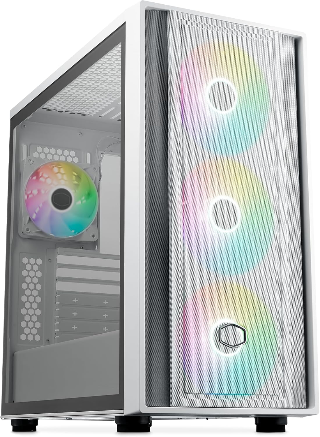 GABINETE COOLER MASTER MASTERBOX 600 BLANCO ARGB M/ATX MB600-WGNN-S00 SIN GARANTIA