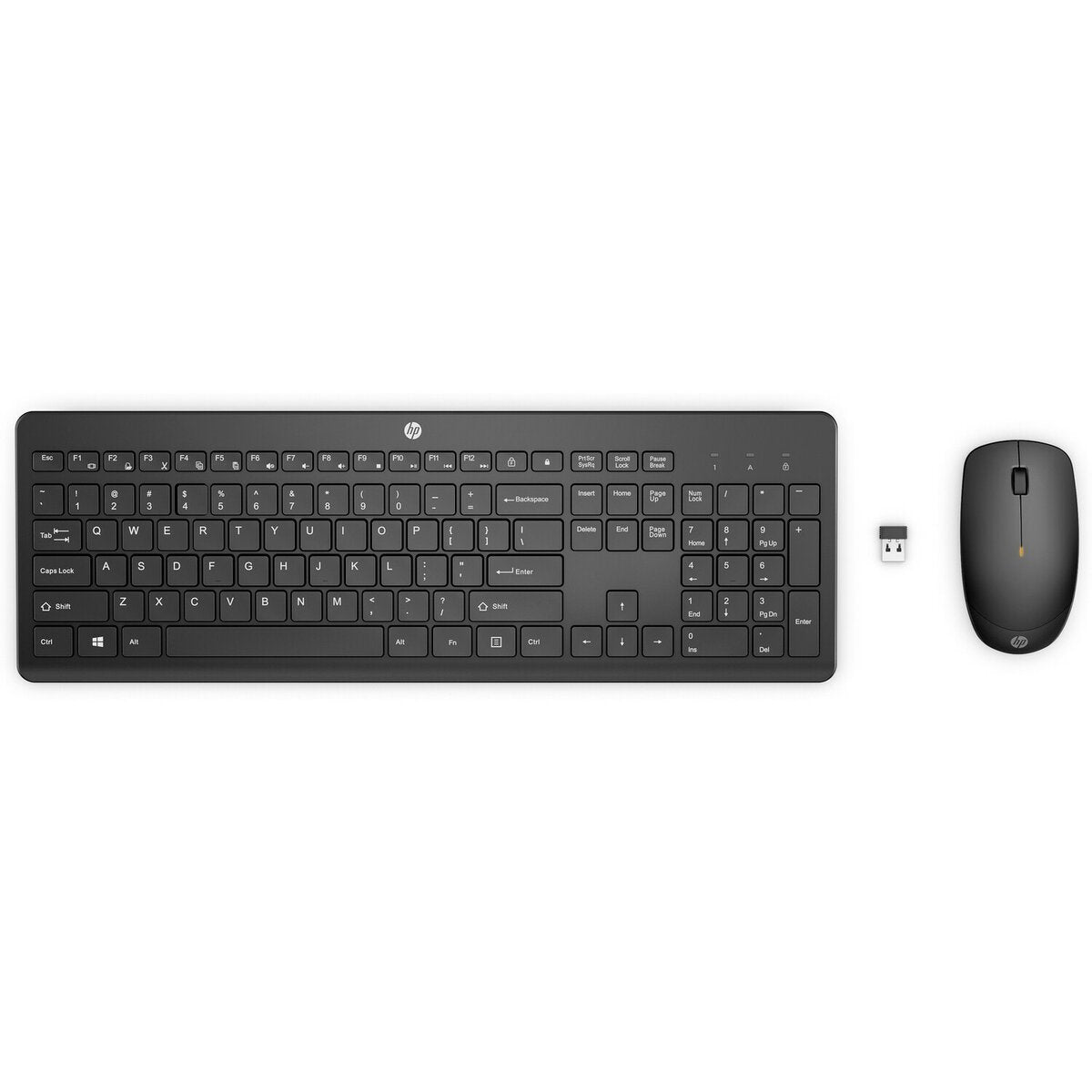 KIT TECLADO Y MOUSE HP 235 TEC/ESP INALAMBRICO USB NEGRO 1Y4D0UT