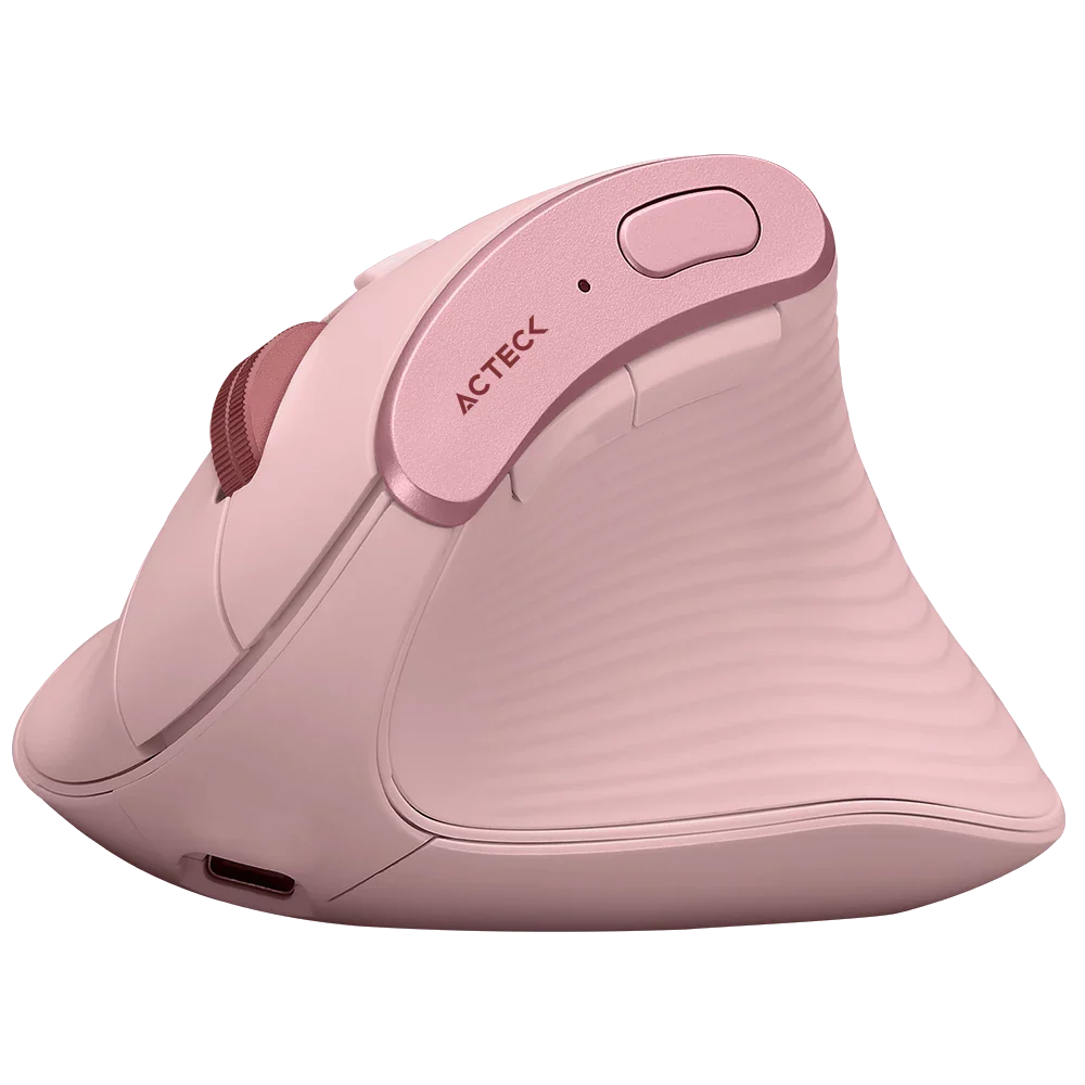 MOUSE ACTECK ERGONOMICO VIRTUOS FITT PRO MI770 ROSA USB/BLUETOOTH