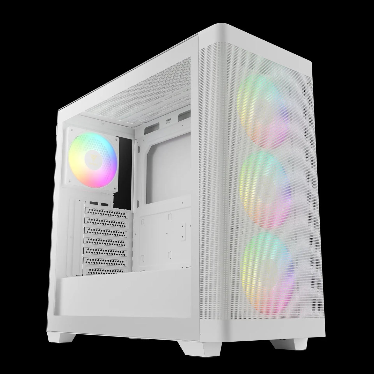 GABINETE GAMDIAS ATHENA M3 WH BLANCO ARGB M-ATX S/FUENTE CRISTAL GD-ATHENA M3 WH 11M DE GARANTIA