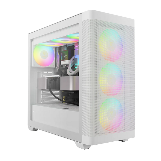 GABINETE GAMDIAS ATHENA M3 WH BLANCO ARGB M-ATX S/FUENTE CRISTAL GD-ATHENA M3 WH 11M DE GARANTIA
