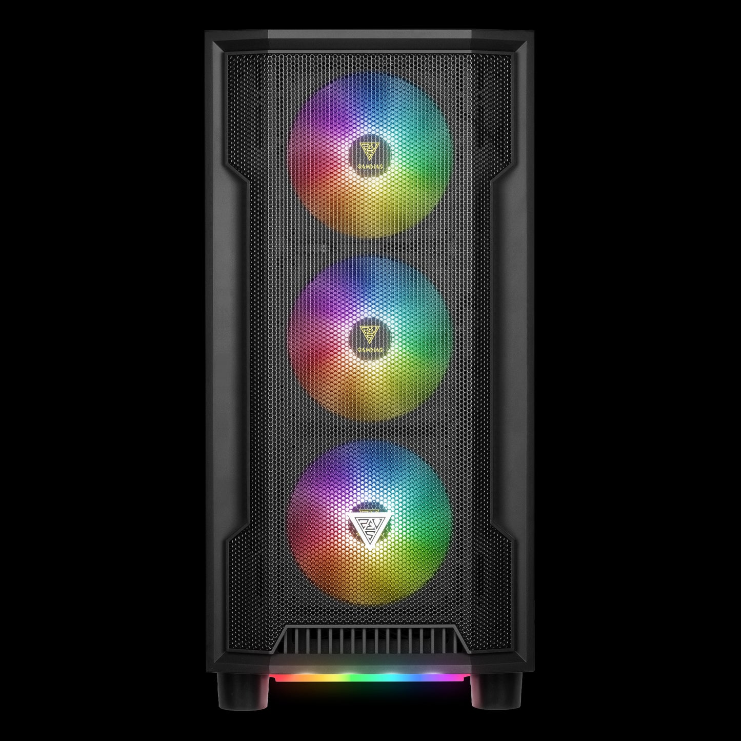 GABINETE GAMDIAS ATHENA M6 LITE NEGRO ATX ARGB S/FUENTE CRISTAL 11M DE GARANTIA