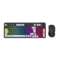 KIT 2 EN 1 WIFI BALAM RUSH SQUAD CONQUEST PRO KG525 NEGRO TECLADO AL 85/ MOUSE 7200DPI RGB BLUETOOTH RECARGABLE