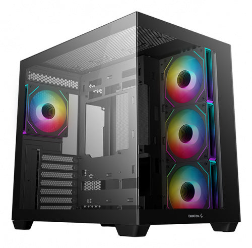 GABINETE DEEPCOOL CG530 4F BLANCO ARGB ATX S/FUENTE CRISTAL R-CG530-WHADA4-G-1 11M DE GARANTIA