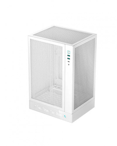 GABINETE DEEPCOOL CH170 DIGITAL BLANCO ITX S/FUENTE R-CH170-WHNPI0D-G-1 11M DE GARANTIA