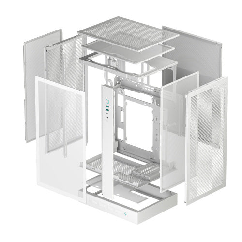 GABINETE DEEPCOOL CH270 DIGITAL BLANCO M-ATX S/FUENTE R-CH270-WHNDM0-G-1 11M DE GARANTIA