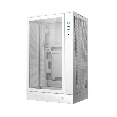 GABINETE DEEPCOOL CH270 DIGITAL BLANCO M-ATX S/FUENTE R-CH270-WHNDM0-G-1 11M DE GARANTIA