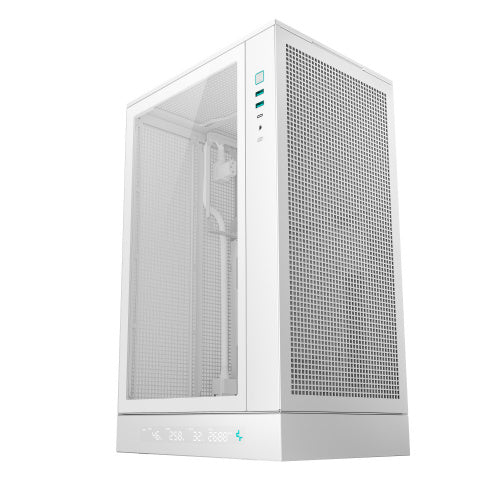 GABINETE DEEPCOOL CH270 DIGITAL BLANCO M-ATX S/FUENTE R-CH270-WHNDM0-G-1 11M DE GARANTIA