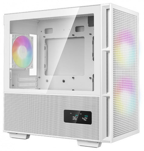 GABINETE DEEPCOOL CH360 DIGITAL BLANCO M-ATX S/FUENTE CRISTAL R-CH360-WHAPE3D-G-1 1M DE GARANTIA