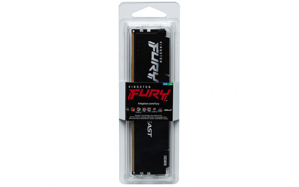 Memoria RAM Kingston FURY Beast DDR5, 6000MHz, 16GB, CL36, XMP/EXPO