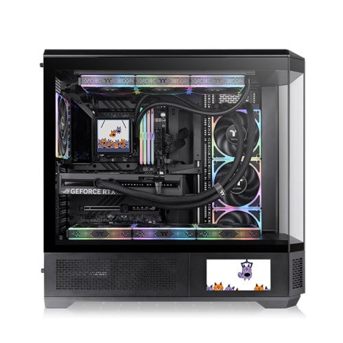 GABINETE THERMALTAKE VIEW 600 TG SNOW M-ATX CRISTAL BLANCO CA-11H-00F6WN-00 12M DE GARANTIA