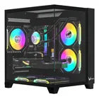 GABINETE FORMULA V LINE Z9M FLOE NEGRO S/FUENTE CRISTAL M-ATX USB-C 11M DE GARANTIA