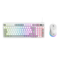KIT 2 EN 1 USB BALAM RUSH SQUAD CONQUEST KG515 BLANCO TECLADO AL 85/ MOUSE 7200DPI RGB