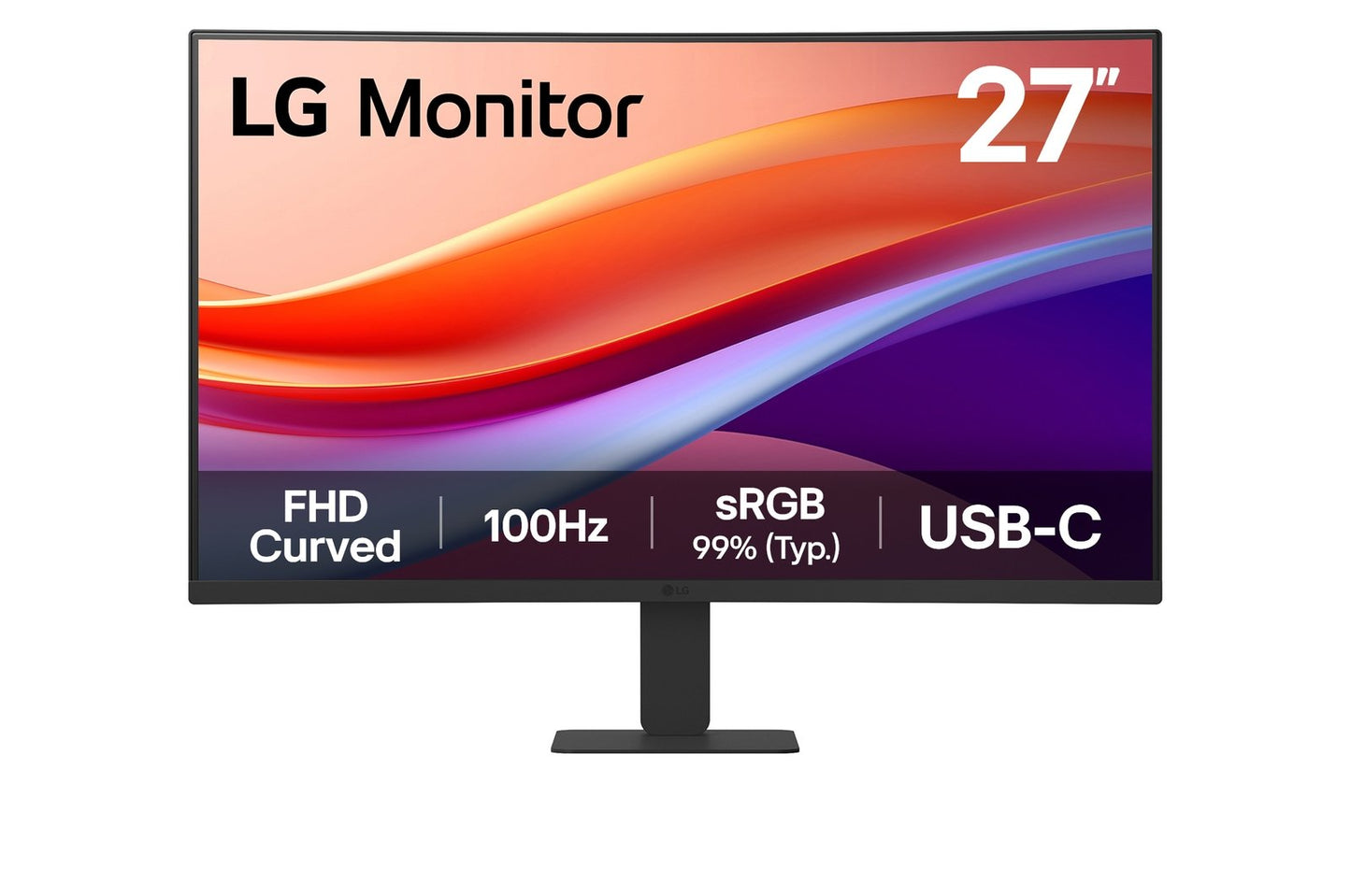 MONITOR 27 LG 27U421A-B 5MS 100HZ FULL HD VA CURVO USB-C