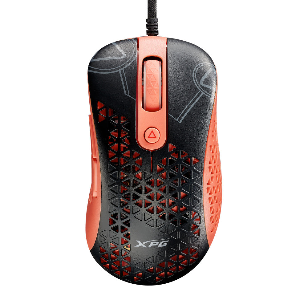 MOUSE ADATA XPG SLINGSHOT EDICION MERA NEGRO-ROSA USB-A SLINGSHOT-BK/
