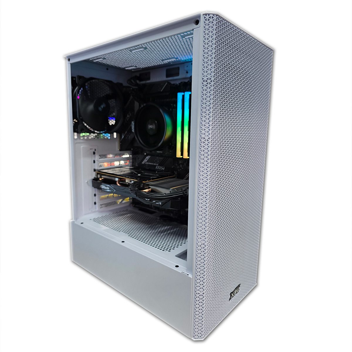 PC Gamer Ryzen 5 8500G | RX 6600 8GB | 32GB DDR5 | 2TB NVMe SSD | MSI B650 WiFi | 650W | Gabinete Blanco