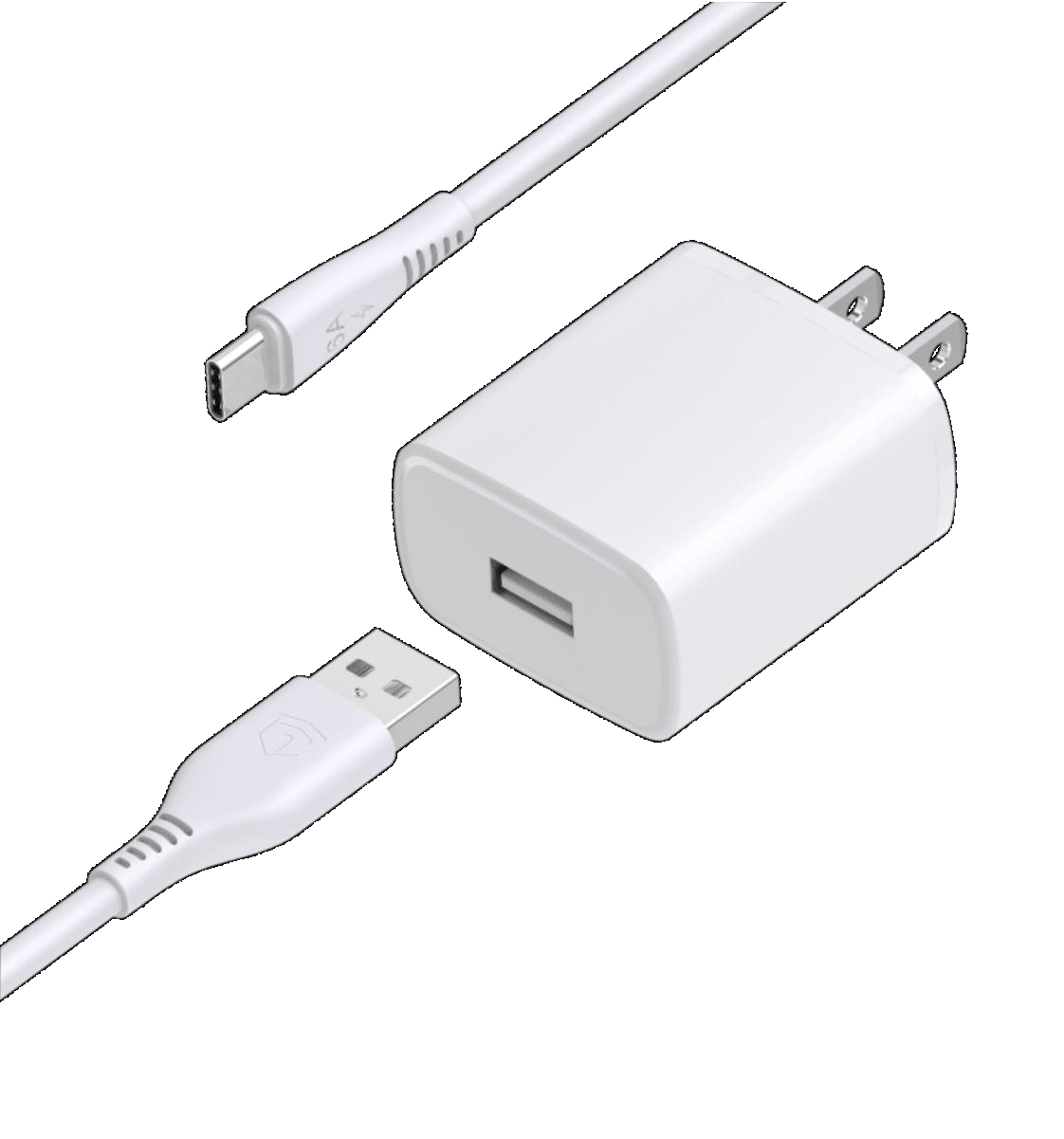Cable | US-A201 TC | 2.4A 1m | USB | Type-C | No | Carga y datos | 200/50 | Blanco - rogeek