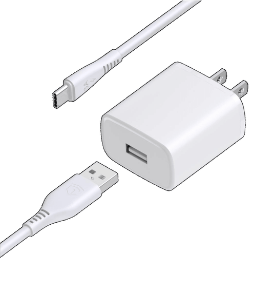Cable | US-A201 TC | 2.4A 1m | USB | Type-C | No | Carga y datos | 200/50 | Blanco - rogeek