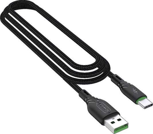 Cable | US-L201 TC | QC4.0 1m | USB | Type-C | No | Rapido | 200/100 | Negro - rogeek
