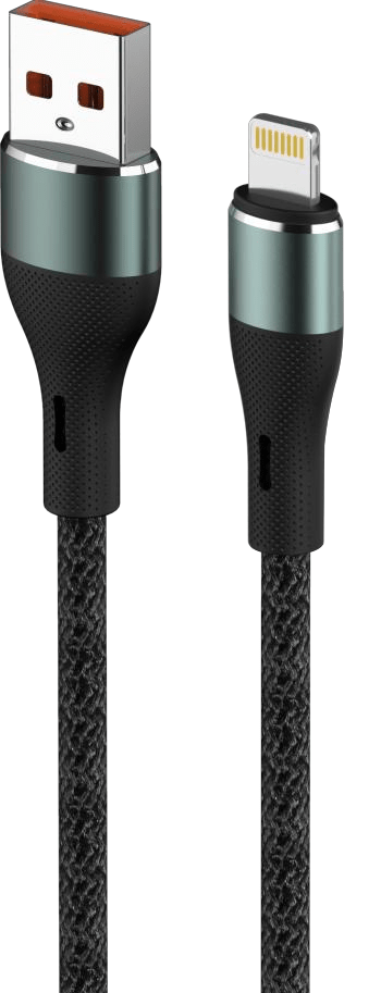 Cable | US-L205 V8 | 3A 1.2m | USB | V8 | No | Largo | 200/100 | Negro - rogeek