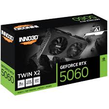 GPU INNO3D NVIDIA GEFORCE RTX 5060 TWIN X2 8GB GDDR7 128BIT PCI EXPRESS 5.0 BLACK