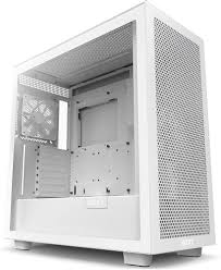GAB NZXT H7 FLOW WHITE ATX CRISTAL TEMPLADO 2 USB 3.2, 1 USB TIPO C 3.2