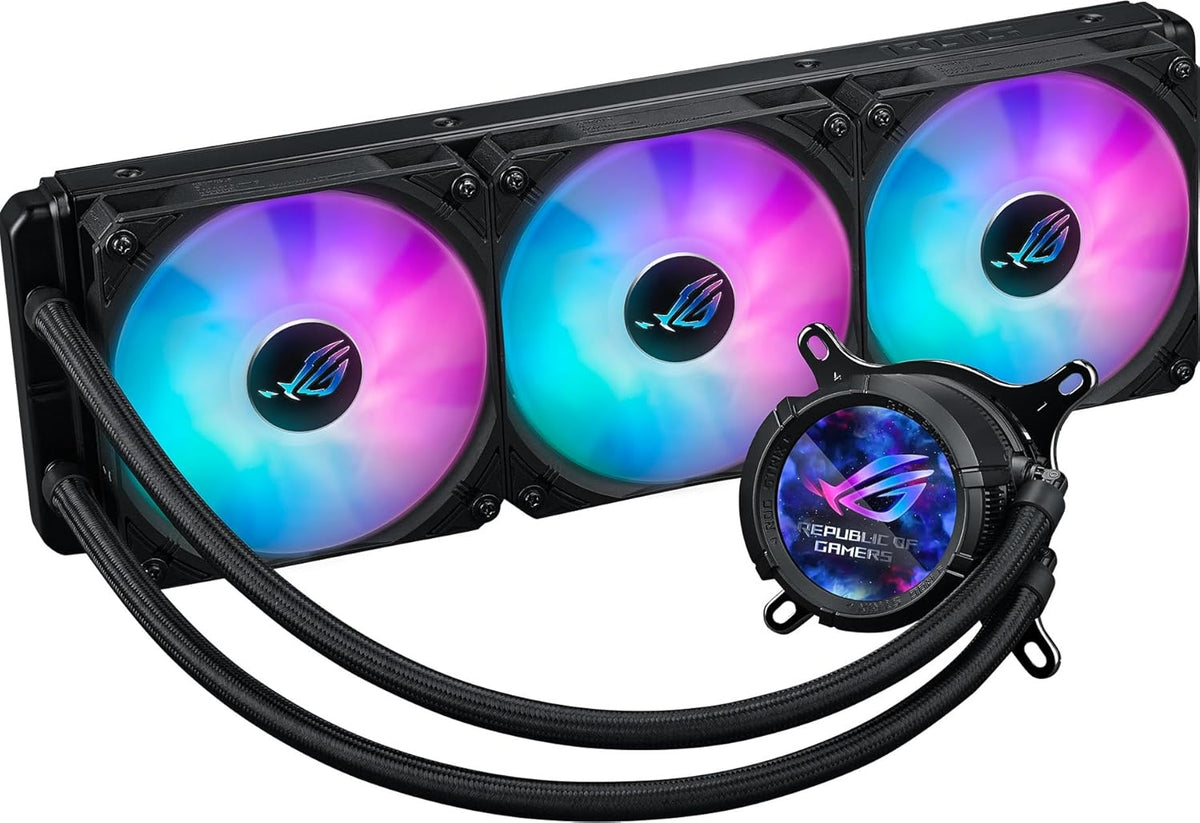 ENFRIAMIENTO LIQUIDO ASUS ROG STRIX LC III 360 ARGB LCD NEGRO AURA SYNC 90RC00W1-M0AAY0 12M DE GARANTIA - rogeek