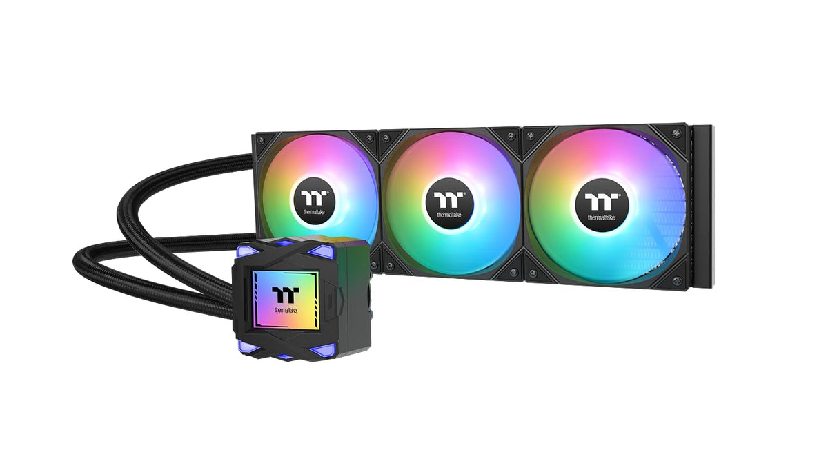 ENFRIAMIENTO LIQUIDO THERMALTAKE LA360 ARGB SYNC AIO 120MM CL-W459-PL12SW-A 12M DE GARANTIA - rogeek