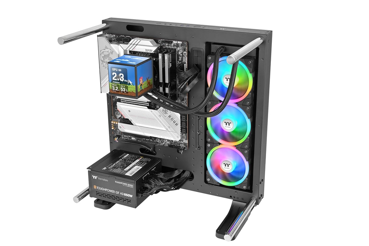 ENFRIAMIENTO LIQUIDO THERMALTAKE MINECUBE 360 ULTRA ARGB SYNC AIO 120MM 4 DISPLAY LCD CL-W481-PL12SW-A 12M DE GARANTIA - rogeek