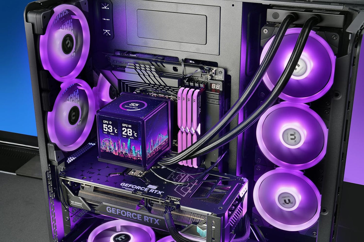 ENFRIAMIENTO LIQUIDO THERMALTAKE MINECUBE 360 ULTRA ARGB SYNC AIO 120MM 4 DISPLAY LCD CL-W481-PL12SW-A 12M DE GARANTIA - rogeek