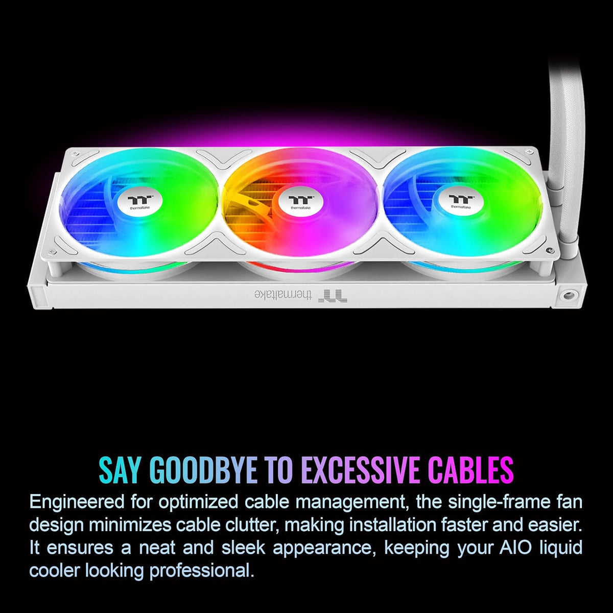 ENFRIAMIENTO LIQUIDO THERMALTAKE TH360 V3 ULTRA ARGB SYNC AIO 120MM DISPLAY LCD CL-W474-PL12SW-A 12M DE GARANTIA - rogeek