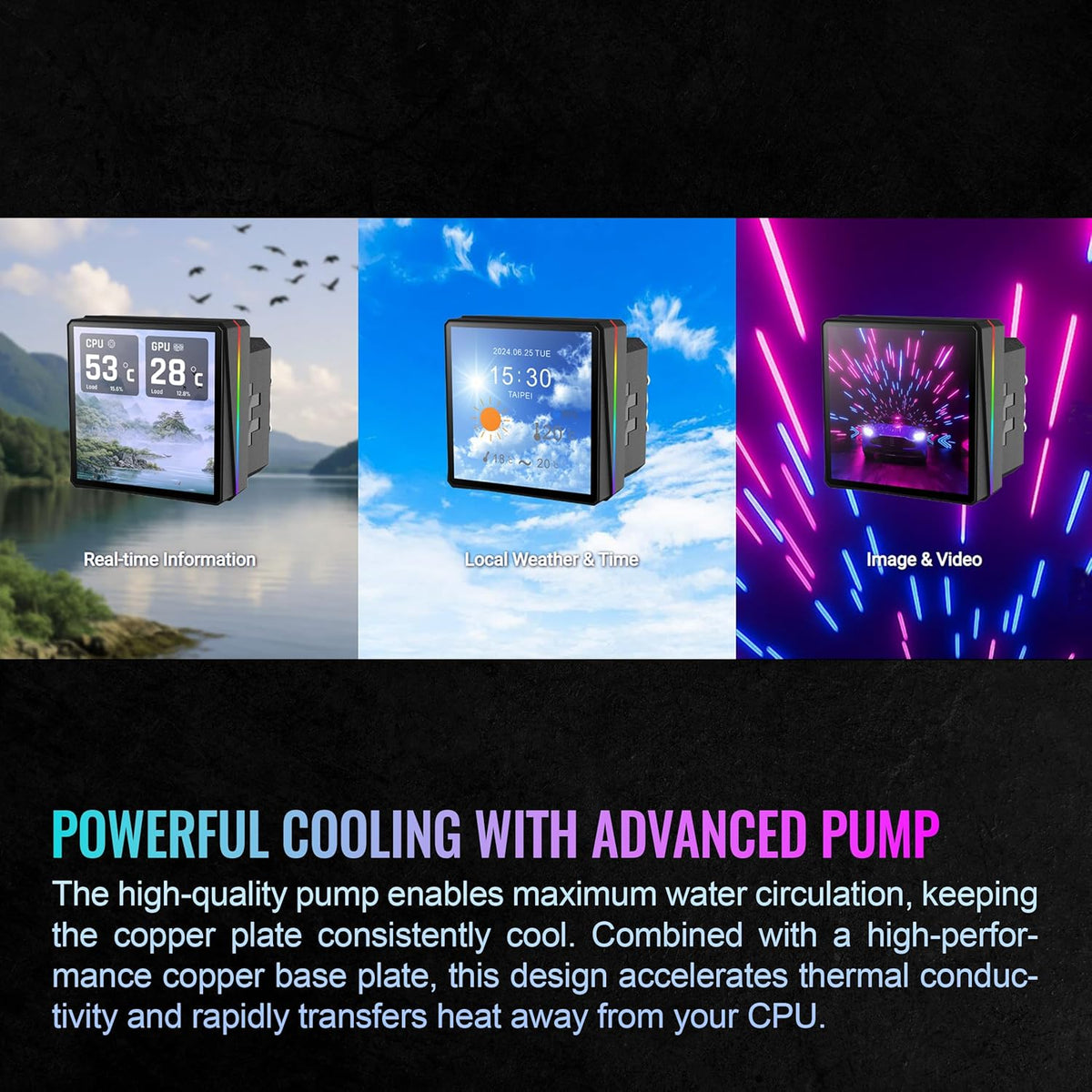 ENFRIAMIENTO LIQUIDO THERMALTAKE TH360 V3 ULTRA ARGB SYNC AIO SNOW 120MM DISPLAY LCD BLANCO CL-W476-PL12SW-A 12M DE GARANTIA - rogeek