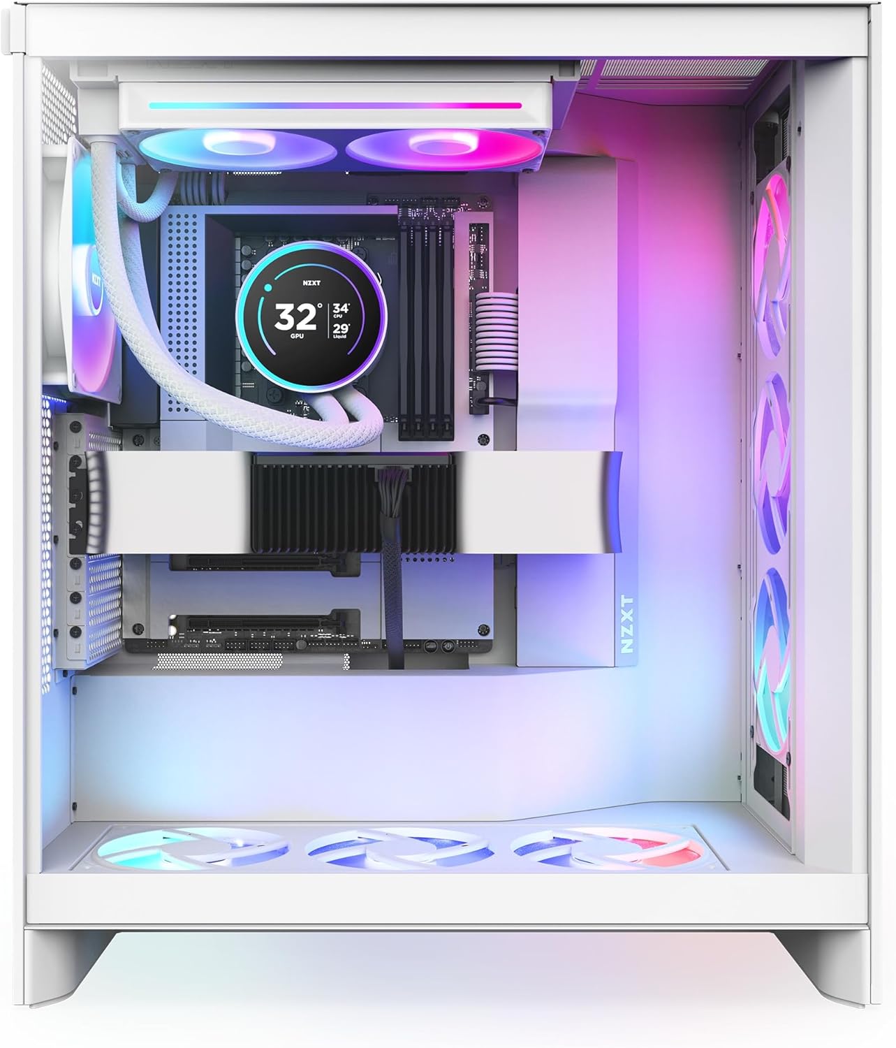 ENFRIAMIENTO NZXT KRAKEN 240 ELITE RGB V2 120MM BLANCO LGA1851/AM5 RL - KR24E - W2 11M DE GARANTIA - rogeek
