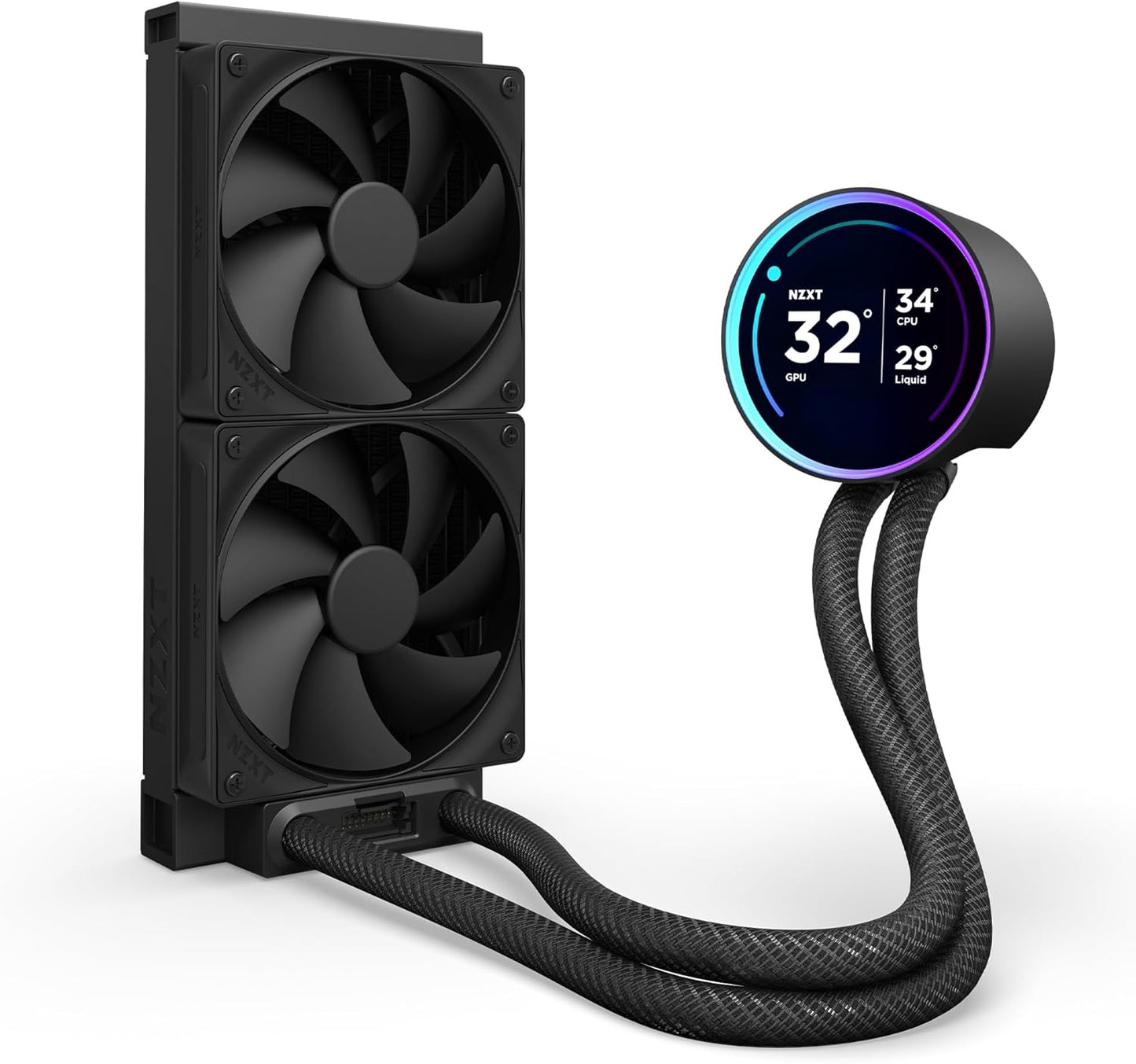 ENFRIAMIENTO NZXT KRAKEN 240 ELITE V2 120MM NEGRO LGA1851/AM5 RL - KN24E - B2 11M DE GARANTIA - rogeek