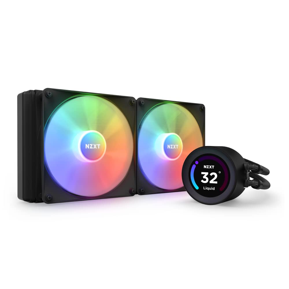 ENFRIAMIENTO NZXT KRAKEN 280 ELITE RGB 140MM NEGRO LGA1700/AM5 RL - KR28E - B1 11M DE GARANTIA - rogeek