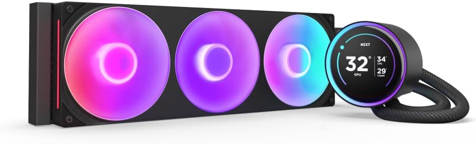 ENFRIAMIENTO NZXT KRAKEN 360 ELITE V2 120MM NEGRO LGA1851/AM5 RL - KN36E - B2 12M DE GARANTIA - rogeek
