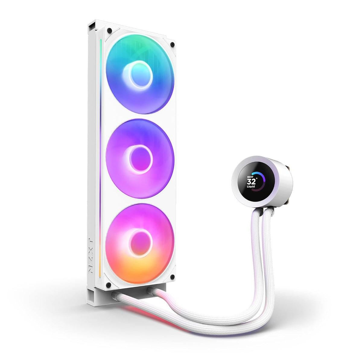 ENFRIAMIENTO NZXT KRAKEN PLUS 360 RGB 360MM BLANCO LGA1851/AM5 RL-KR360-W2 11M DE GARANTIA - rogeek