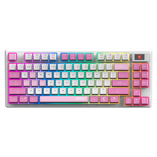 TECLADO INALAMBRICO MSI FORGE GK600 TKL W VIOLET US