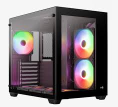 GAB AEROCOOL DRYFT G - BK - V2 NEGRO CRIS TEMP RGB ATX/MATX/MITX - rogeek