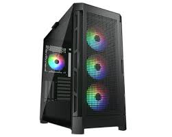 GAB COUGAR DUOFACE PRO NEGRO RGB CRIST TEMP ATX - rogeek