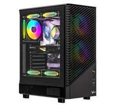 GAB FORMULA MANA GEOMETRY MID ATX, USB 3.0, TYPE - C, BLACK - rogeek