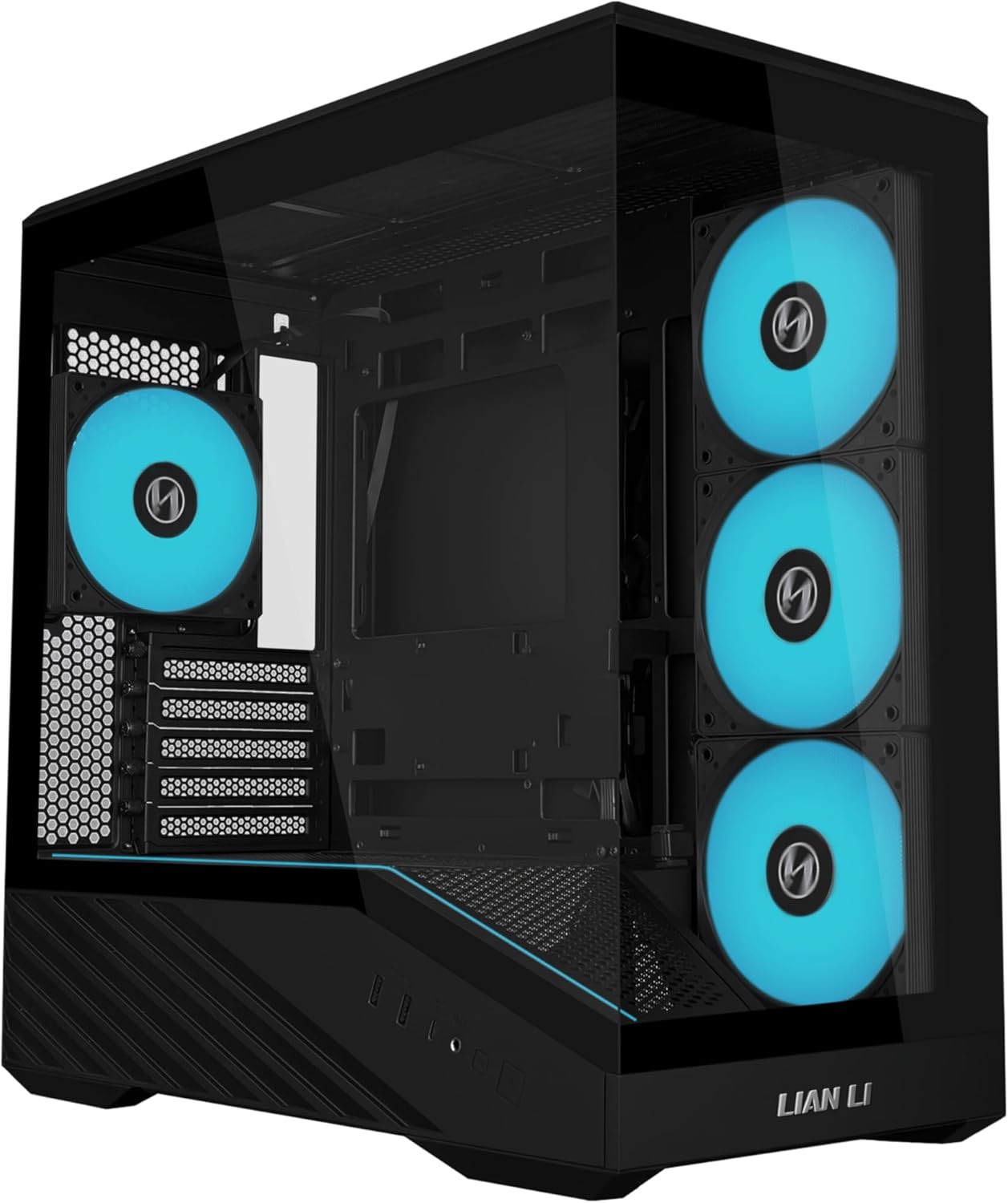 GABINETE LIAN LI VECTOR V100 MINI ARGB S/FUENTE M - ATX CRISTAL NEGRO V100RMIX 12M DE GARANTIA - rogeek