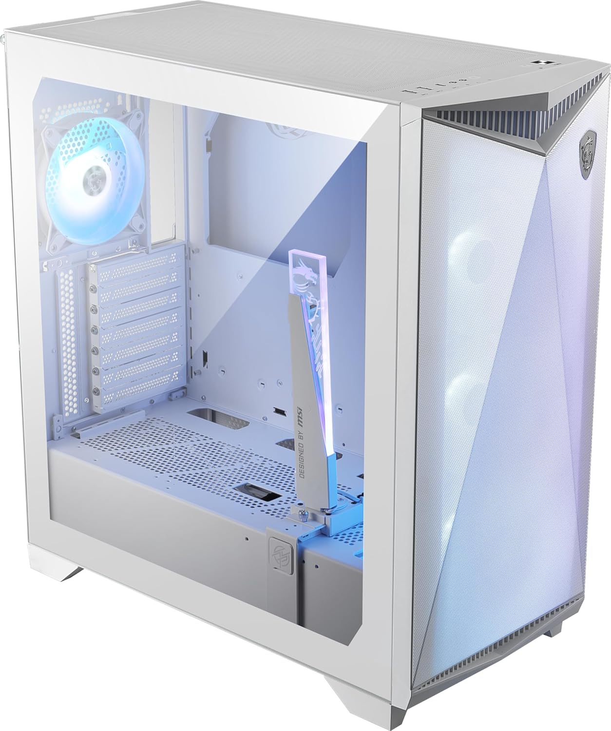 GABINETE MSI GUNGNIR 300R AIR FLOW BLANCO ARGB E - ATX 4VENT USB - C C/TEMPLADO S/FUENTE MPG GUNGNIR 300R AIRFLOW WHITE 11M DE GARANTIA - rogeek