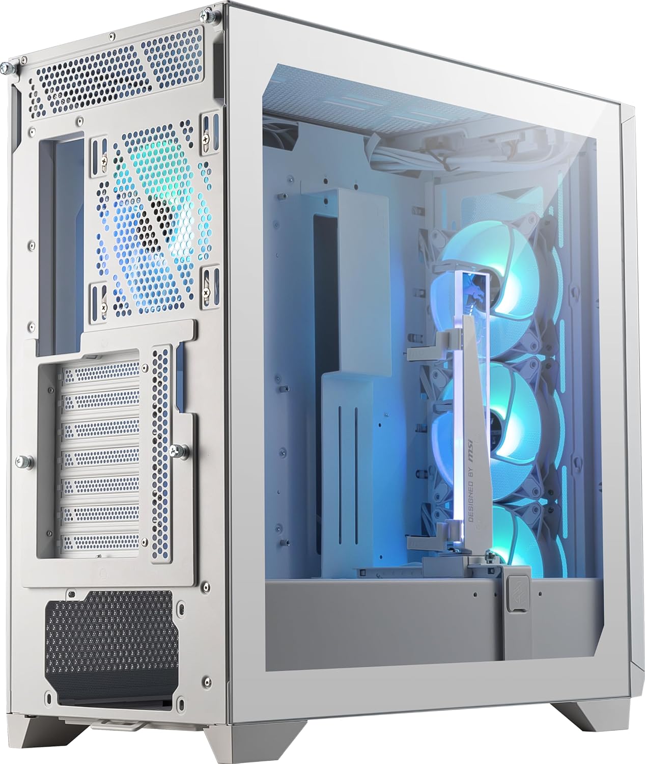 GABINETE MSI GUNGNIR 300R AIR FLOW NEGRO ARGB E - ATX 4VENT USB - C C/TEMPLADO S/FUENTE MPG GUNGNIR 300R AIRFLOW 11M DE GARANTIA - rogeek
